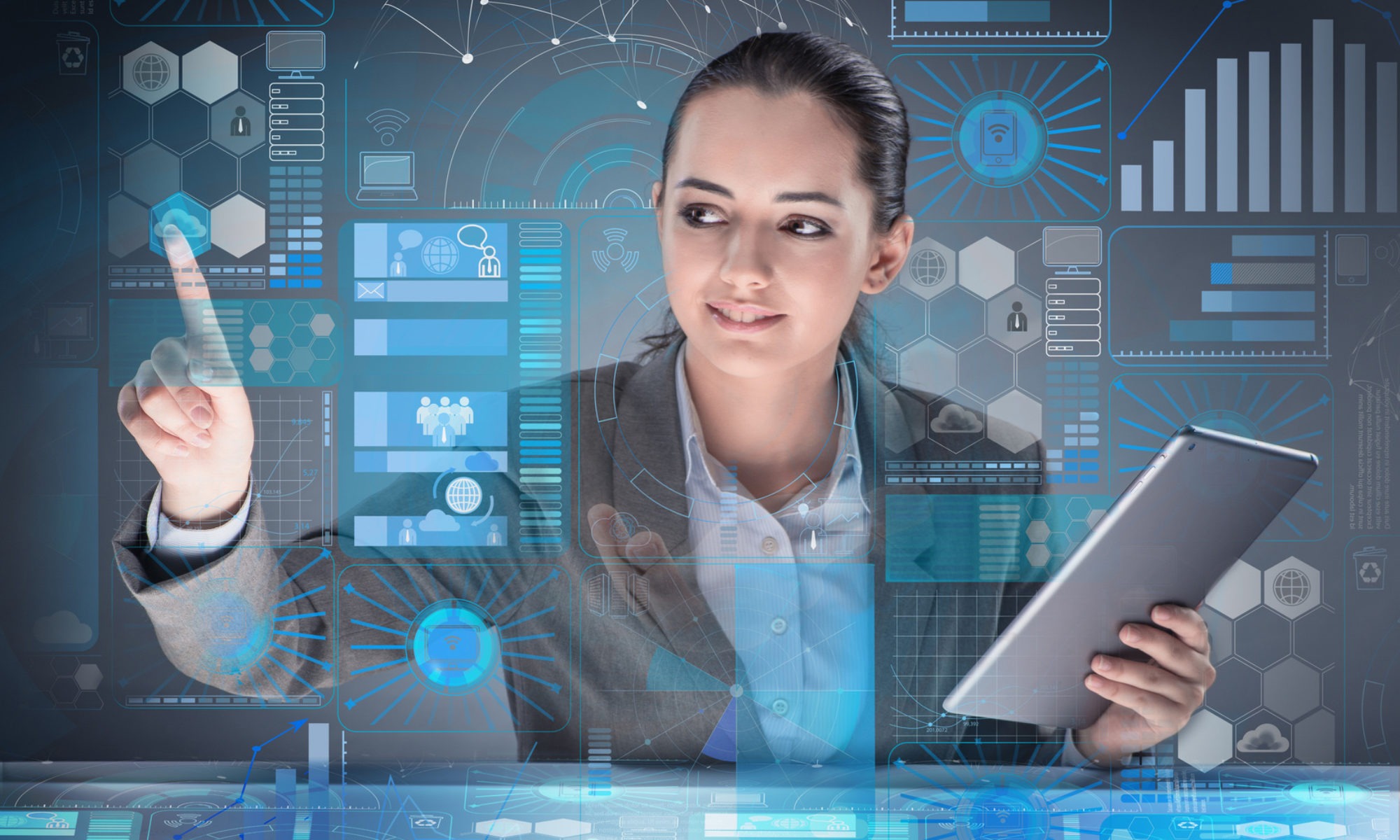 Digital working world! What about gender and diversity in the working world of tomorrow? A picture from a brochure of the think tank Digital Working World.