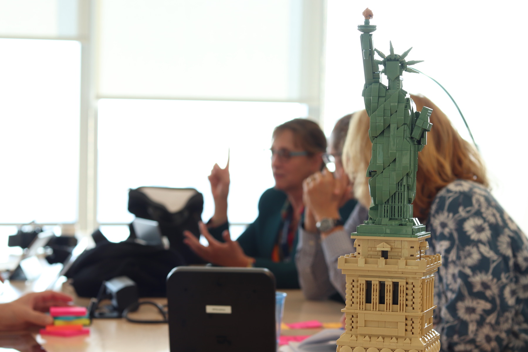 Model of the Statue of Liberty at the Educational Experts seminar in New York
