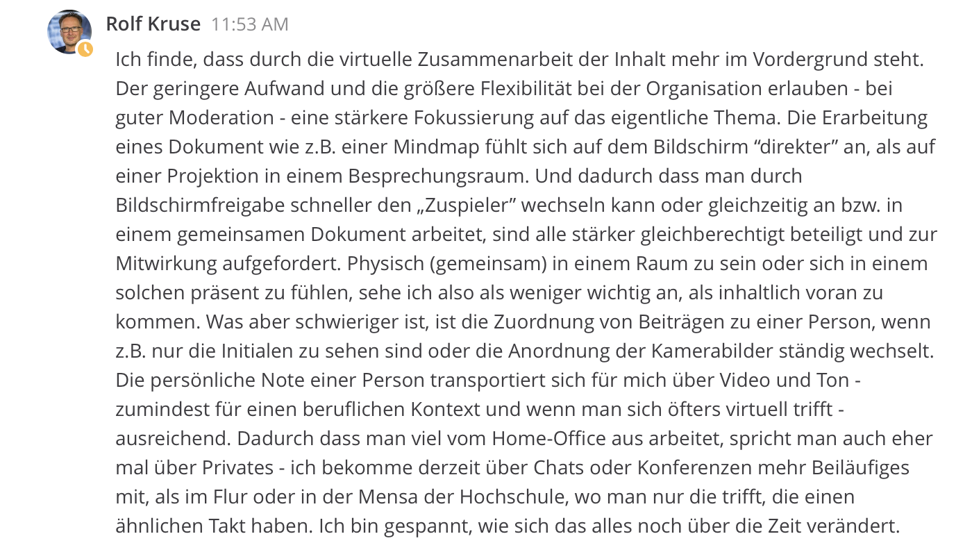 Screenshot digitaler Roundtable