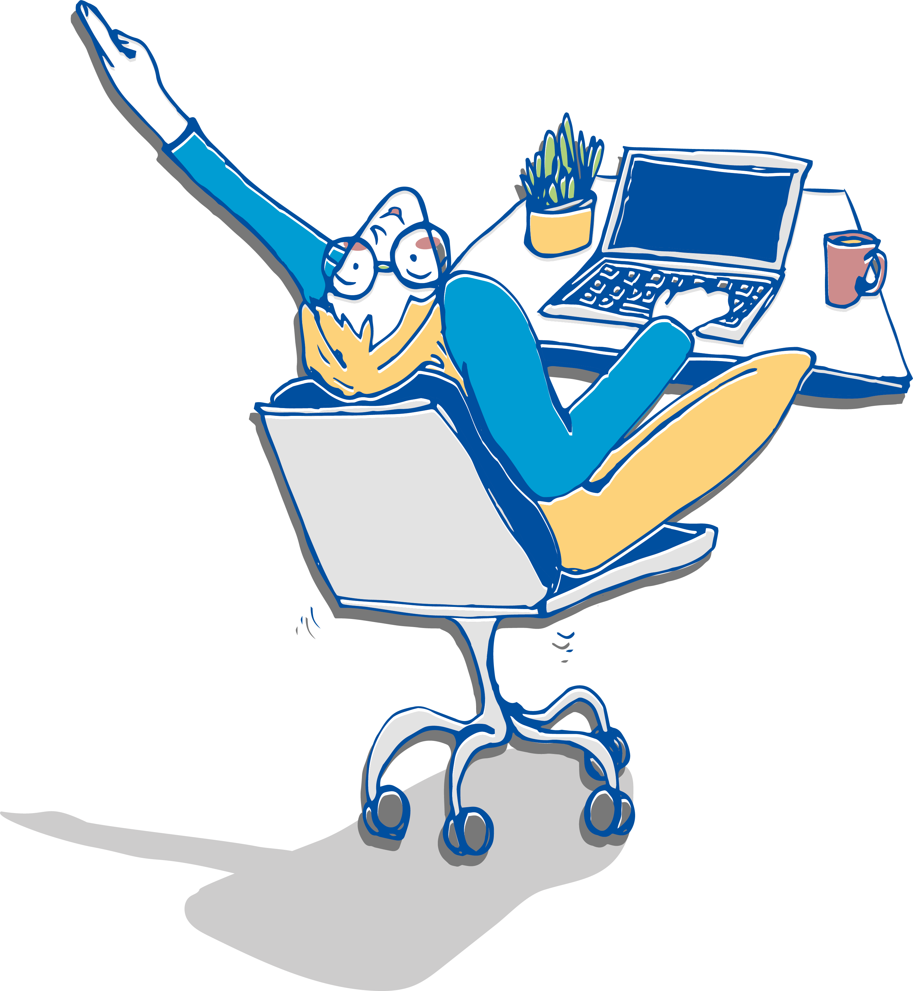 Co³Learn_Illustration_02_Teammitglied_zeigend