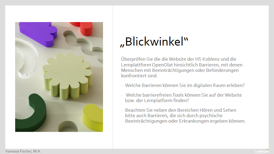 Übung Blickwinkel Praxisbeispiel "Blickwinkel"