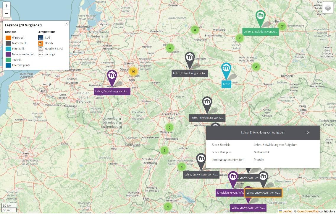 Interaktive Karte STACK Connect