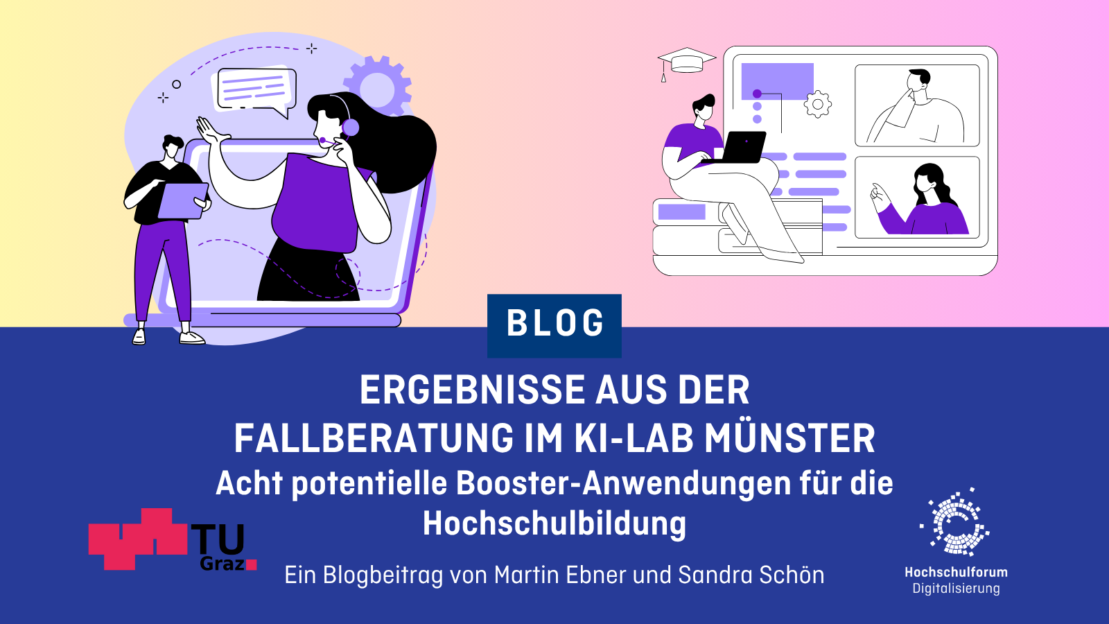 Ergebnisse aus der Fallberatung im KI-Lab Münster: Acht potentielle Booster-Anwendungen für die Hochschulbildung - Ein Blogbeitrag von Martin Ebner und Sandra Schön