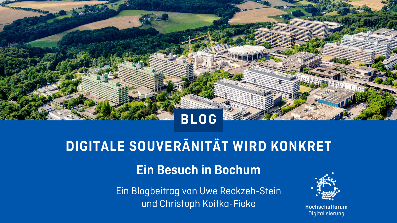 Die Ruhr-Universität-Bochum von oben.